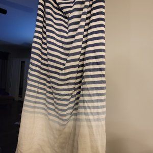 Long ombre striped maxi skirt